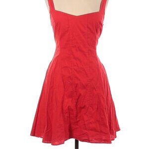 Free People orange-ish red fit'n'flare dress - size 12